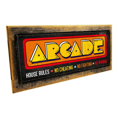 Encadré, enseigne en métal patiné rétro intérieur / extérieur, art mural pour décor masculin, décor de pavillon, fumoir, salle de cinéma, bar Tiki, bar personnel