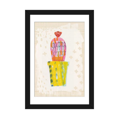 «Collage Cactus V.A, impression sur toile tendue