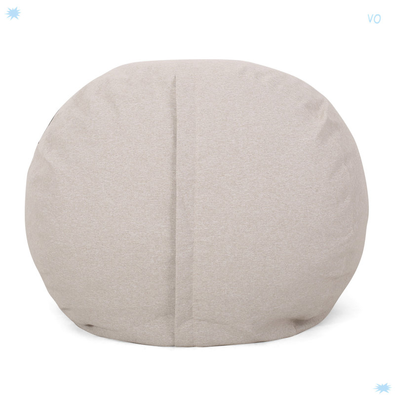 Cylindrical Bean Bag, Tissu, Naturel / tissu crème, H 30,08 po x l 70,08 po x P 49,94 po