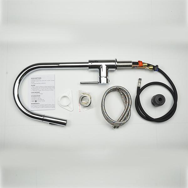 Artos Trova Pull Down Kitchen Faucet, Chrome