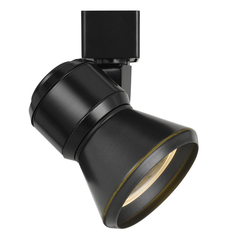 Cal Lighting, projecteur sur rail DEL intégré à intensité variable noir, 13,3 cm (5,25 po) de hauteur, 10 W, 700 lumens, 3 000 K, IRC 90, construction métallique.