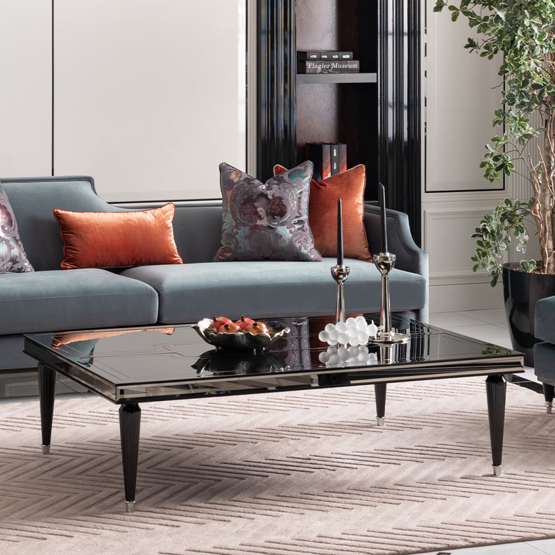 Table basse La Francaise - glace noire