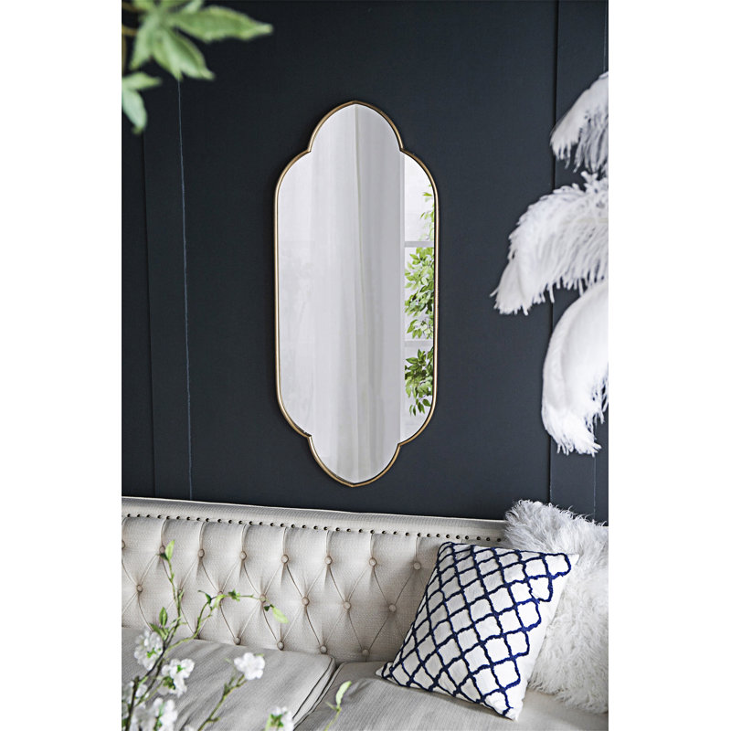 Miroir mural avec bords entaillés