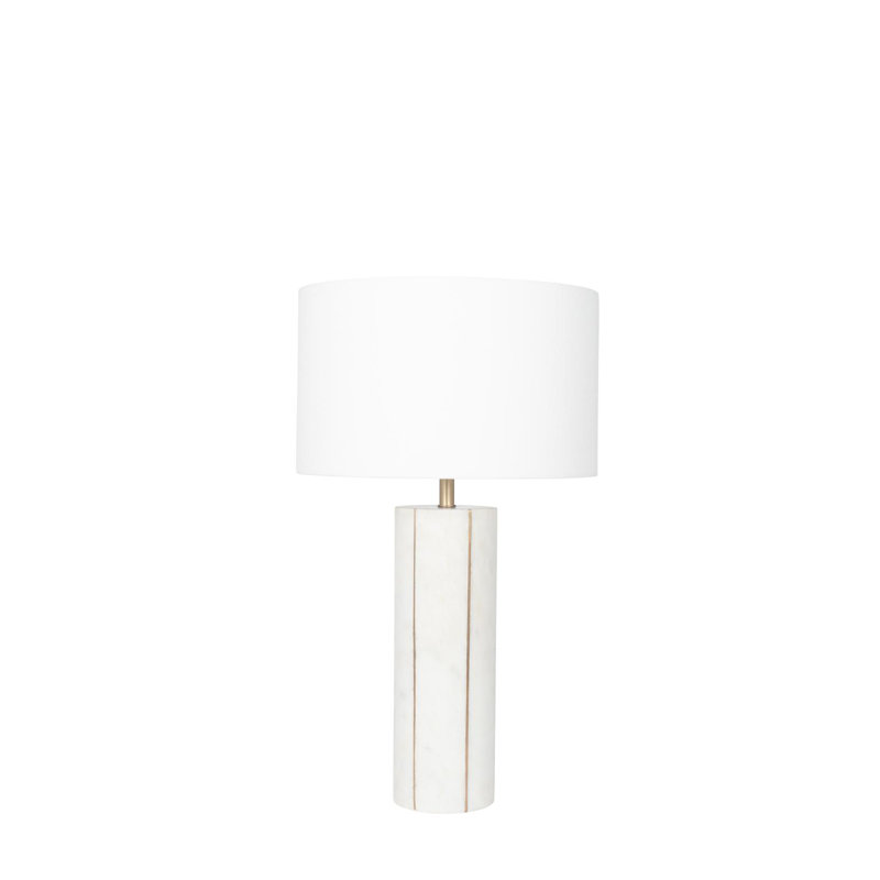 Venetia 46.5 white and green single with USB and Outlet, White