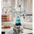 38.58" Blue+Silver Resin+Marble Decorative Objects