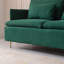 Causeuse moderne en lin de coton Emerald