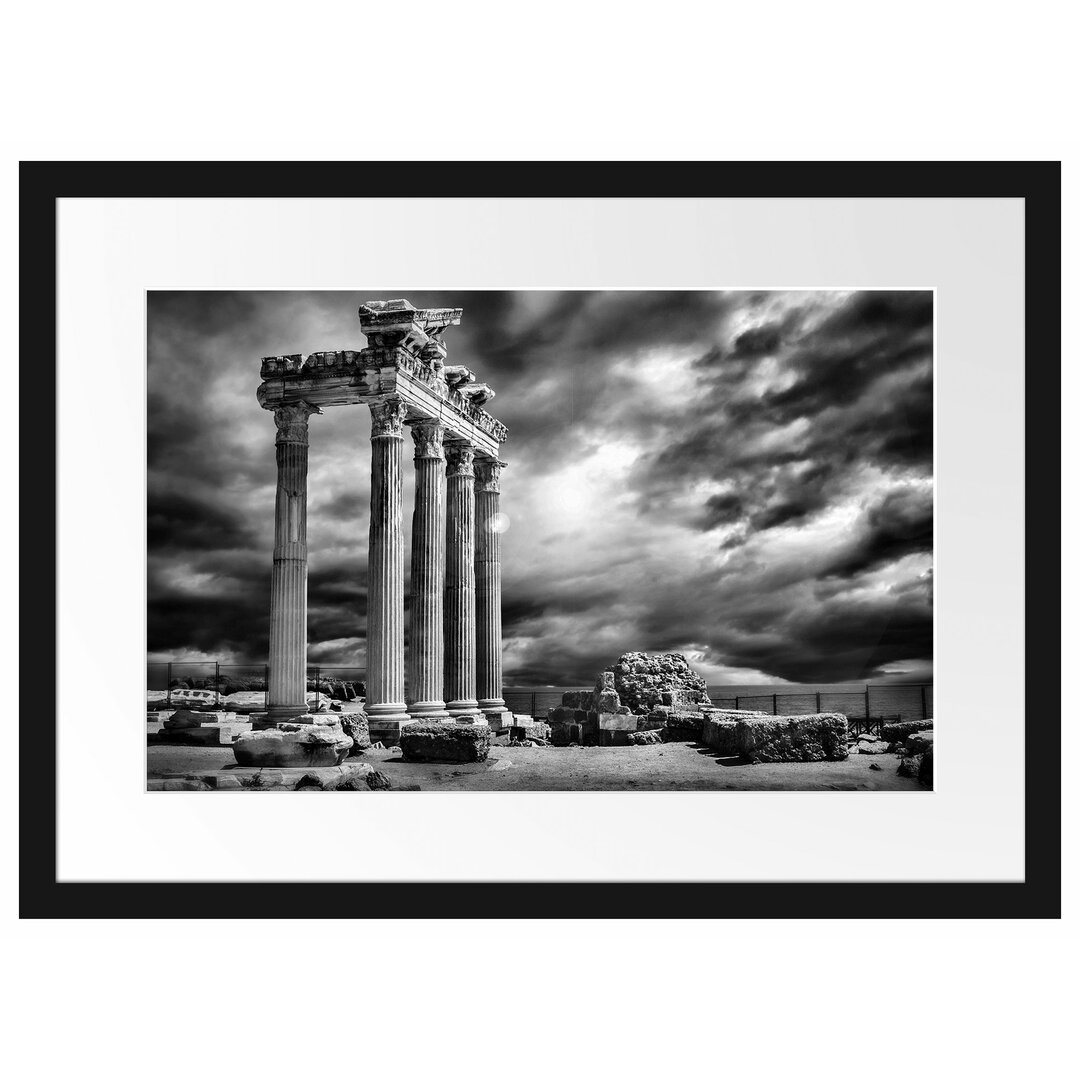 Gerahmtes Poster Apollon Tempel Ruine in Side