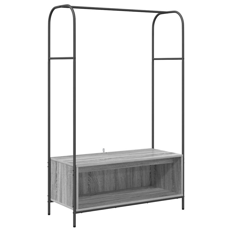 Clothes Rack 100 X 44 X 160 Cm Engineered Wood, Grey