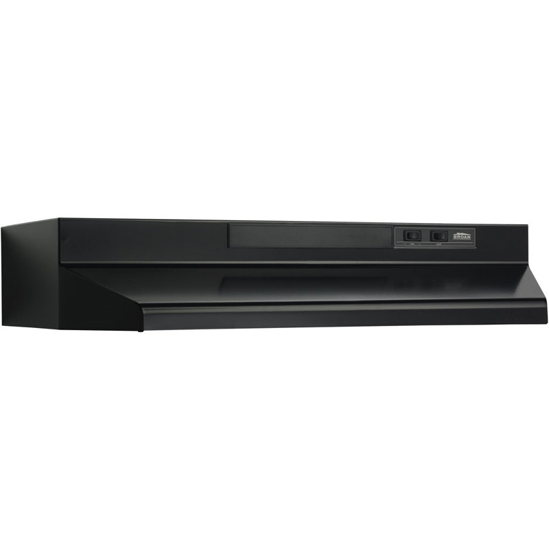 Broan Black 30-Inch Convertible Under Cabinet Range Hood