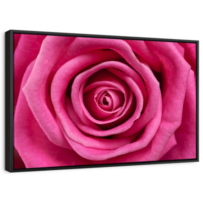 Impression sur toile rose vif