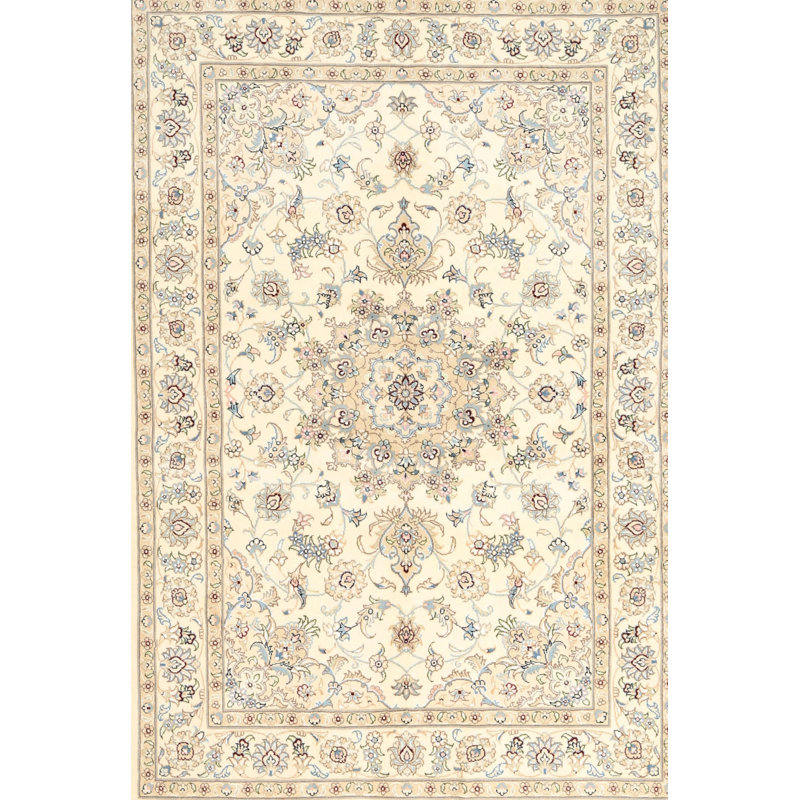 Tapis gris/beige traditionnel Elinna, Rectangle 5 pi x 7 pi