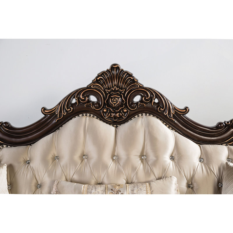 Coussin décoratif à dossier capitonné à accoudoirs arrondis avec fauteuil de 1 pièce inclus