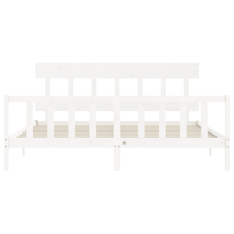 Bed Frame with Headboard, European Double (140 x 200cm), Natural