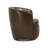 Crandell Top Grain 100% Genuine Italian Leather Swivel Barrel Chair-741458756