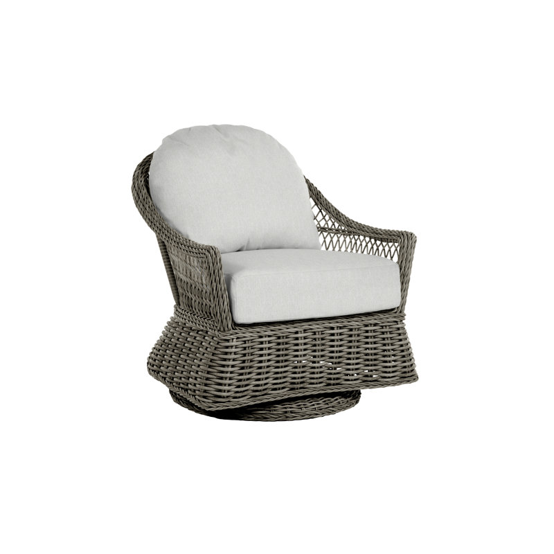 Fauteuil oscillant tissé Soho, Pas de soudure, Perle Bali, Noir