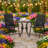 Outdoor Patio Chairs Set Of 2 Stackable Portable For Deck, Garden, Camping And Travel, Chair
