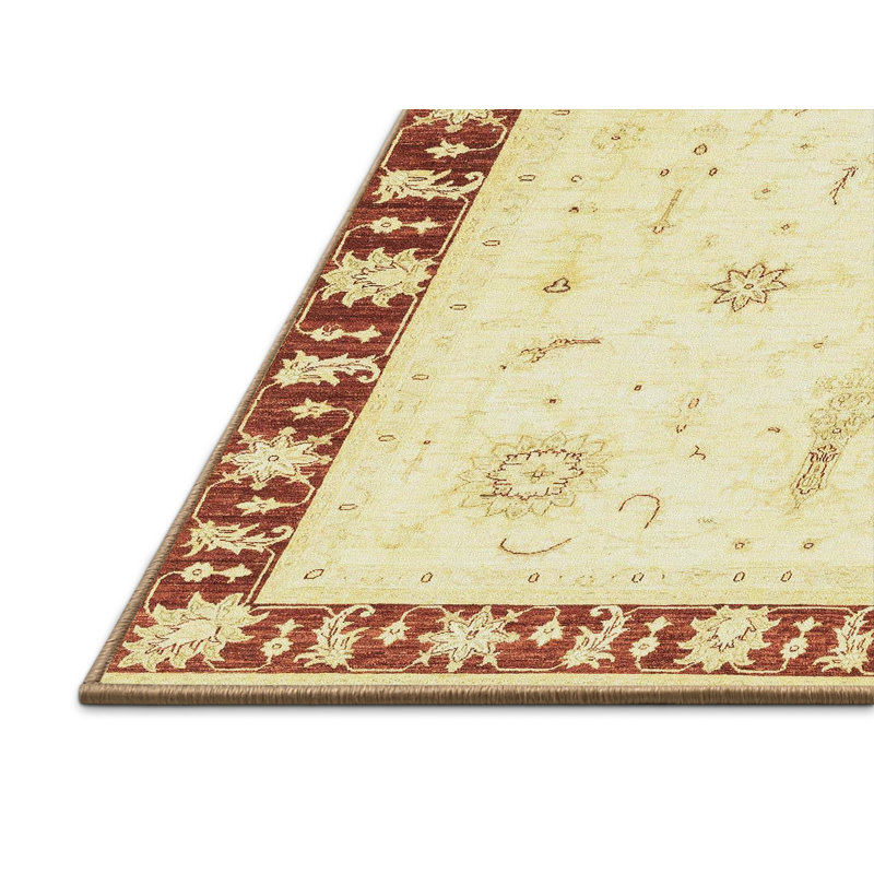 Tapis décoratif multicolore à motif abstrait, Rectangle de 5 pi x 8 pi