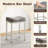 24 Inch Bar Stools Set Of 2, Upholstered Modern Counter Height Bar Stools For Kitchen Island Modern PU Leather Sadless Stools Chair With Metal Base And Footrest-3258803