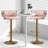Ginko Modern Swivel Bar Stool with Backrest, Adjustable Height Kitchen Island Stool with Upholstered Seat and Footrest,-93498215-90489193