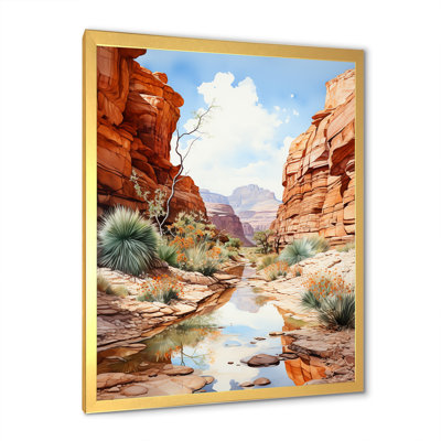 Canyon Stream, charme minimaliste I - impressions sur toile Canyon