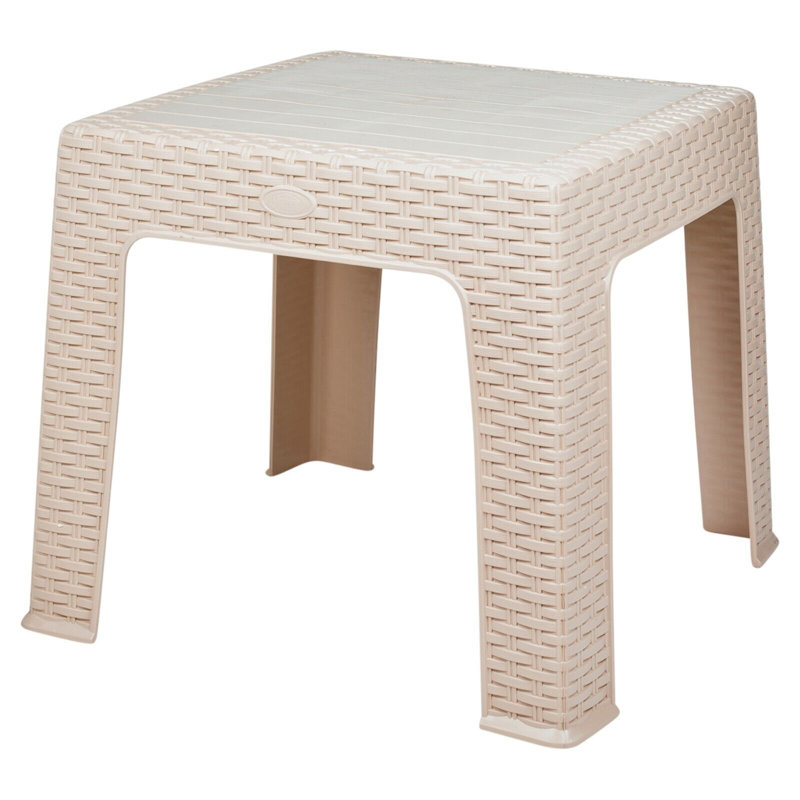 Addlyn Square Outdoor Coffee Table , 43cm cm W 43cm cm D, Beige