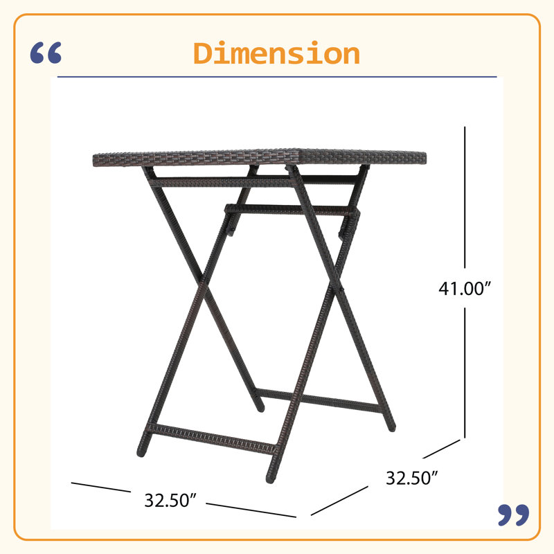 Rattan BAR TABLE