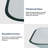 20-1/4 in. Clear Glass Rectangular Vessel Bathroom Basin Sink with Chrome Pop-up Drain