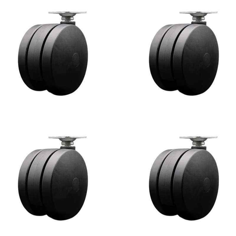 Ensemble de 4 grandes roulettes 4 pouces