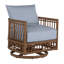 Newport Swivel Patio Chair with Cushions-83260303-83260325