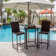 Corlane 2 - Person Wicker Patio Dining Set with Square Table
