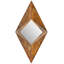 Miroir Mural En Diamant De Cuivre Brûlé