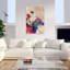 «Vibrant Polo Rider», art mural contemporain-129475723