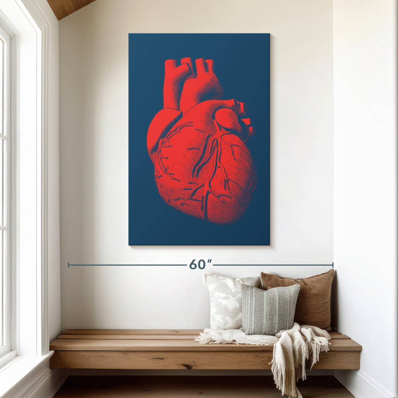 Keiri Anatomical Heart, 48" H x 32" W