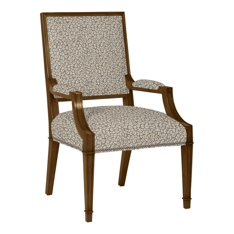Michael Weiss Leighton Arm Chair, Havana, Navada Snow, Yes