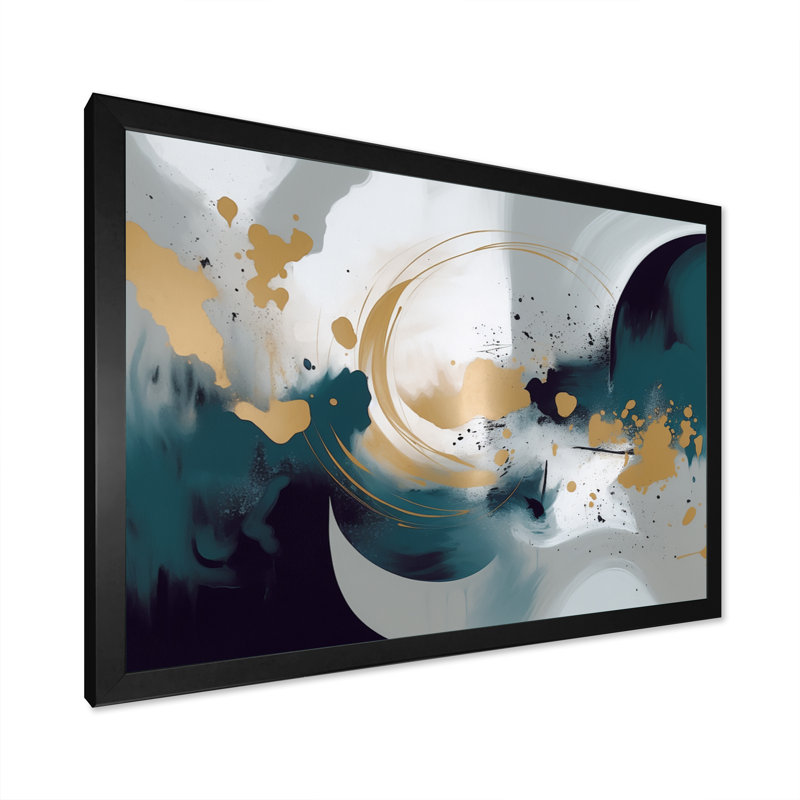 Corbitt Abstracted Pou Perception III, reproduction d'art sur toile, Cadre photo noir, H 30 po x l 40 po x P 1,5 po