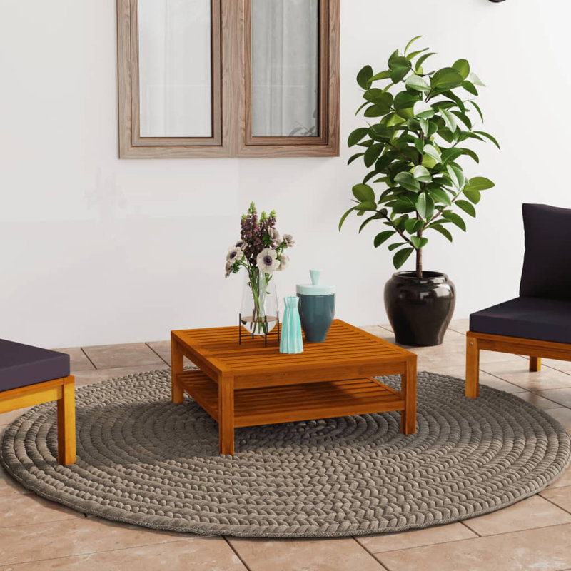 Table basse simple avec rangement Dimaggio, 17.72" H x 17.72" W x 17.72" D, Brown