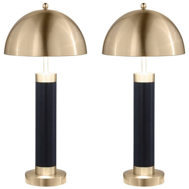 Lampe de table abat-jour Cuan Dome, H 27,75 po x l 14,5 po x P 14,5 po
