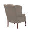 Fauteuil à oreilles en polyester de 28 cm de large Lucious-21788013