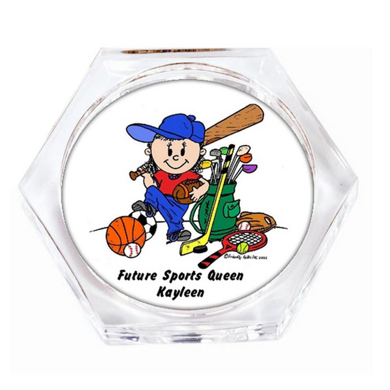 Ensemble de 4 sous-verres personnalisables pour enfant, Oui