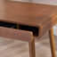 Bureau d'écriture avec grands tiroirs, table d'ordinateur pour le bureau à domicile ou le vestibule, couleur brune