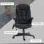 Fauteuil de massage vibrant 6 points avec chaleur lombaire, noir-565571055