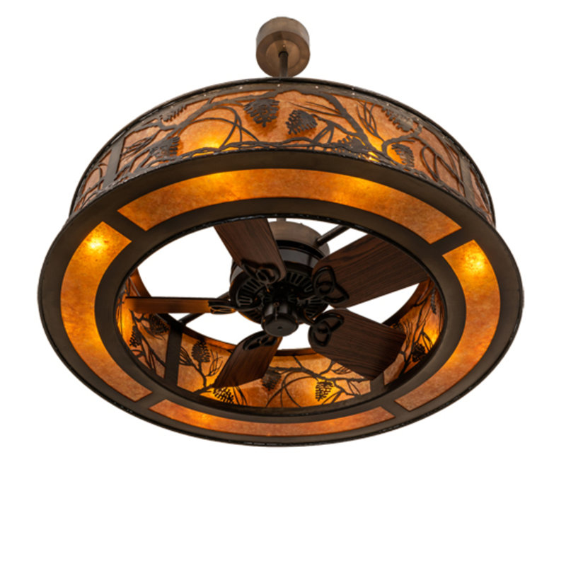 Whispering Pines Downrod Ceiling Fan