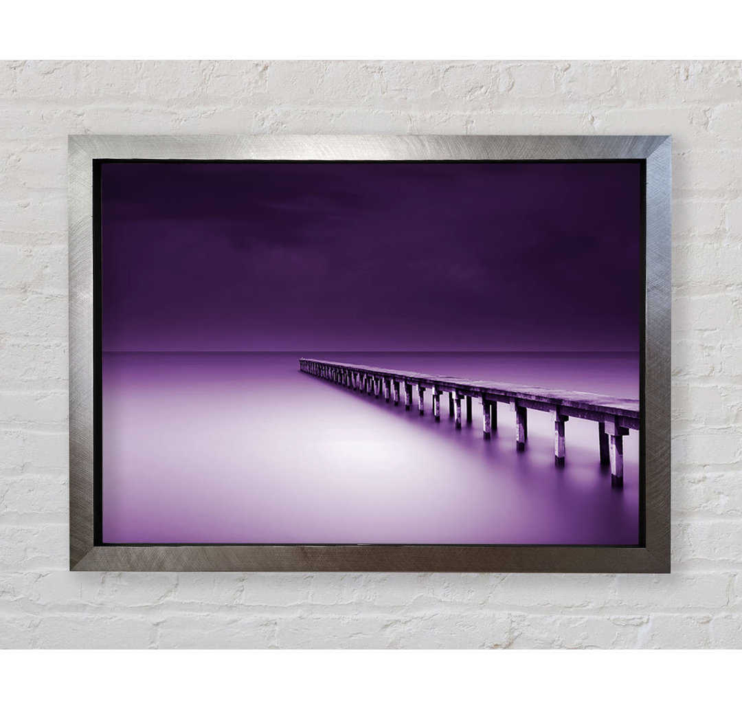 Purple Calm - Einzelner Bilderrahmen Kunstdrucke