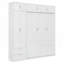 Lit escamotable avec rangement intégré et support de matelas confortable, parfait pour les petits espaces-1595240541