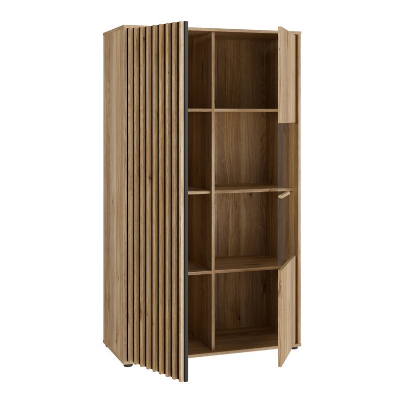 Display Cabinet, Brown/Black