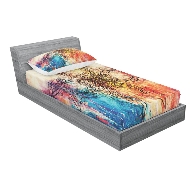 Microfiber Sheet Set, Twin Sheet Set with Fitted Sheet