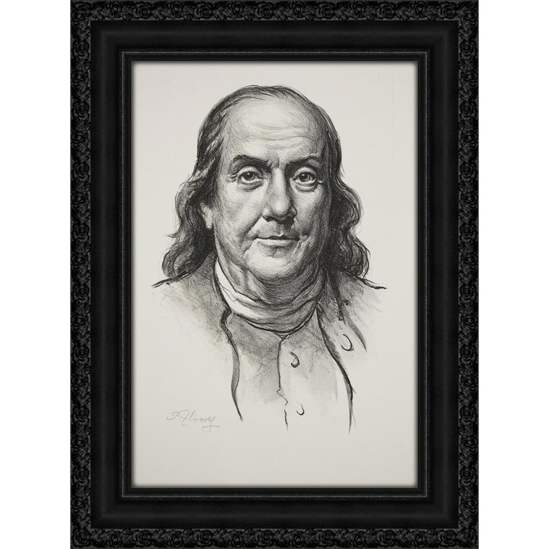 Benjamin Franklin, 18" H x 13" W
