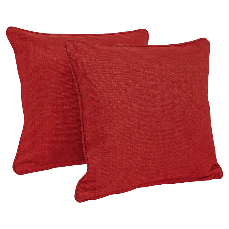 Outdoor 17" Pillow Cover & Insert, Pike Azure, 17" H x 17" W