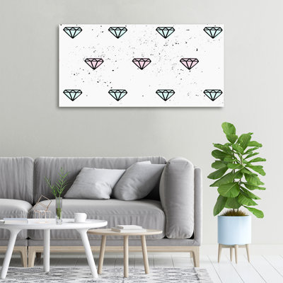 Diamonds - No Frame Print on Canvas