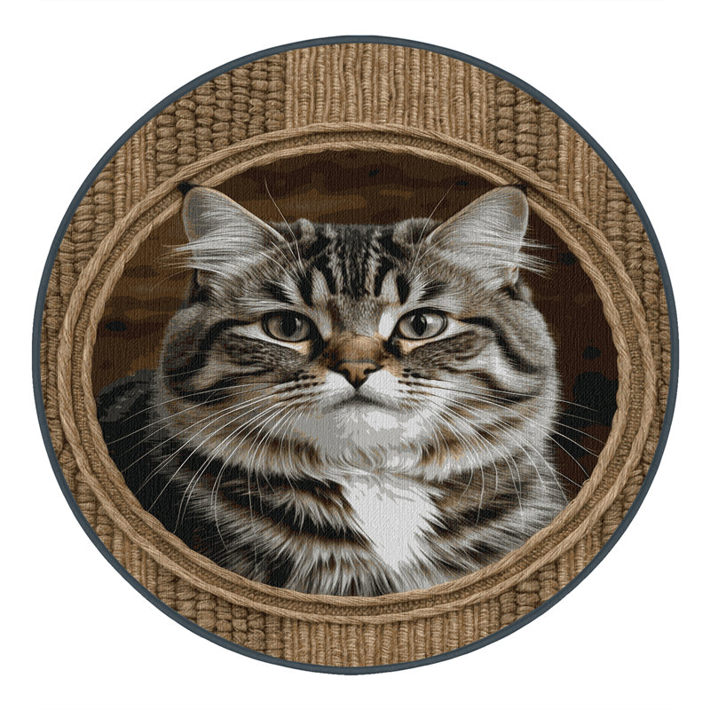  Tapis lavable Celtic Shorthair Cats, Rond 5 pi